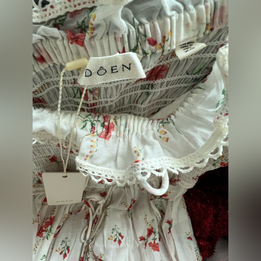 🌺 New Doen Stanza dress floral prints XS - Picture 5 of 6